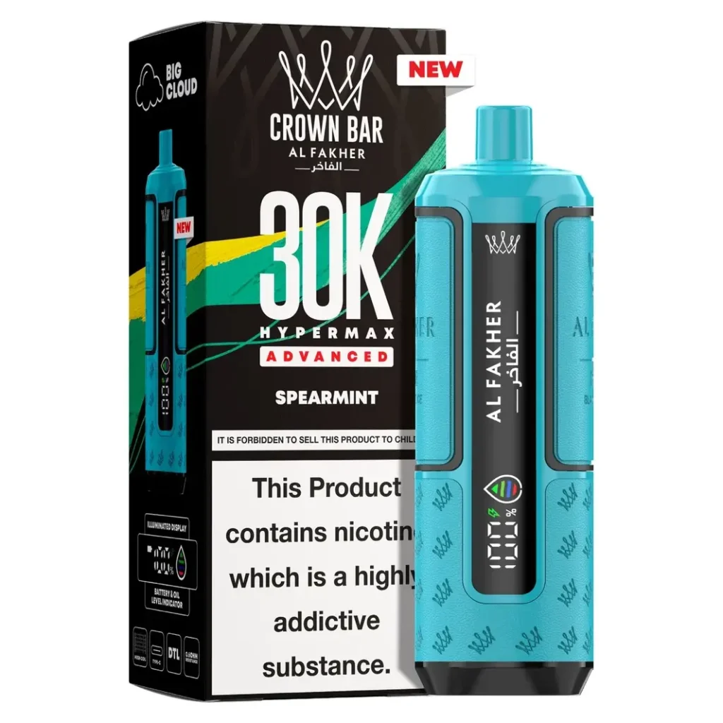 Al Fakher Crown Bar 30K Hyper Max Advanced — Spearmint Spearmint