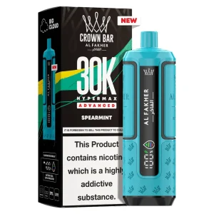 Al Fakher Crown Bar 30K Hyper Max Advanced — Spearmint – produit officiel Al Fakher