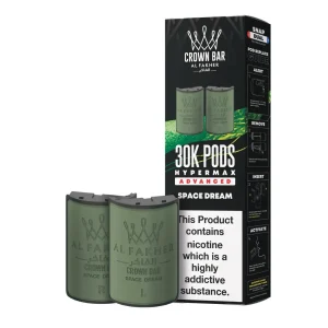 Cartouche Al Fakher Crown Bar 30K Hyper Max Advanced — Space Dream – produit officiel Al Fakher