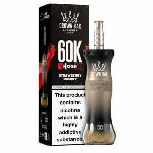 Al Fakher Crown Bar 60K E-Hose X — Strawberry Cherry – produit officiel Al Fakher