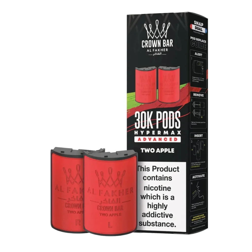 Cartouche Al Fakher Crown Bar 30K Hyper Max Advanced - Two Apple Two Apple
