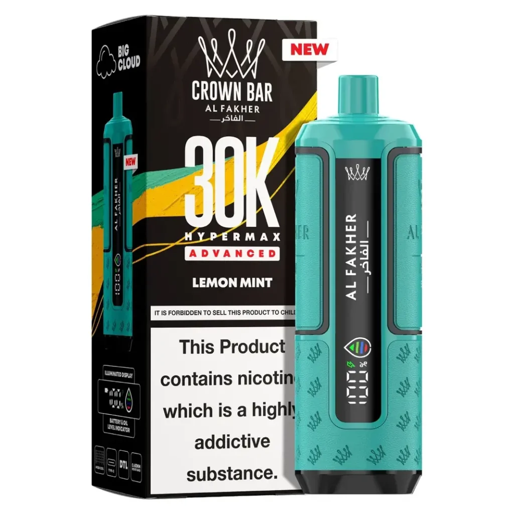 Al Fakher Crown Bar 30K Hyper Max Advanced — Lemon Mint Lemon Mint