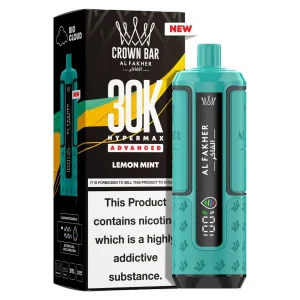 Al Fakher Crown Bar 30K Hyper Max Advanced — Lemon Mint – produit officiel Al Fakher