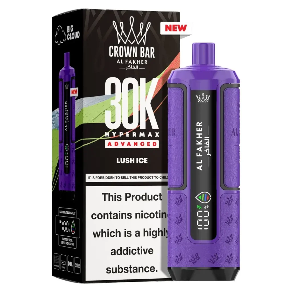 Al Fakher Crown Bar 30K Hyper Max Advanced — Lush Ice Lush Ice