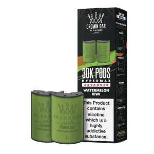 Cartouche Al Fakher Crown Bar 30K Hyper Max Advanced — Watermelon Kiwi – produit officiel Al Fakher