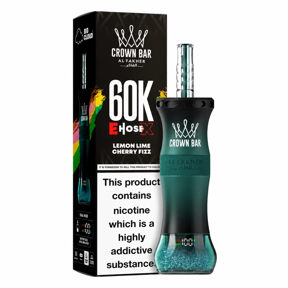 Al Fakher Crown Bar 60K E-Hose X — Strawberry Punch Strawberry Punch