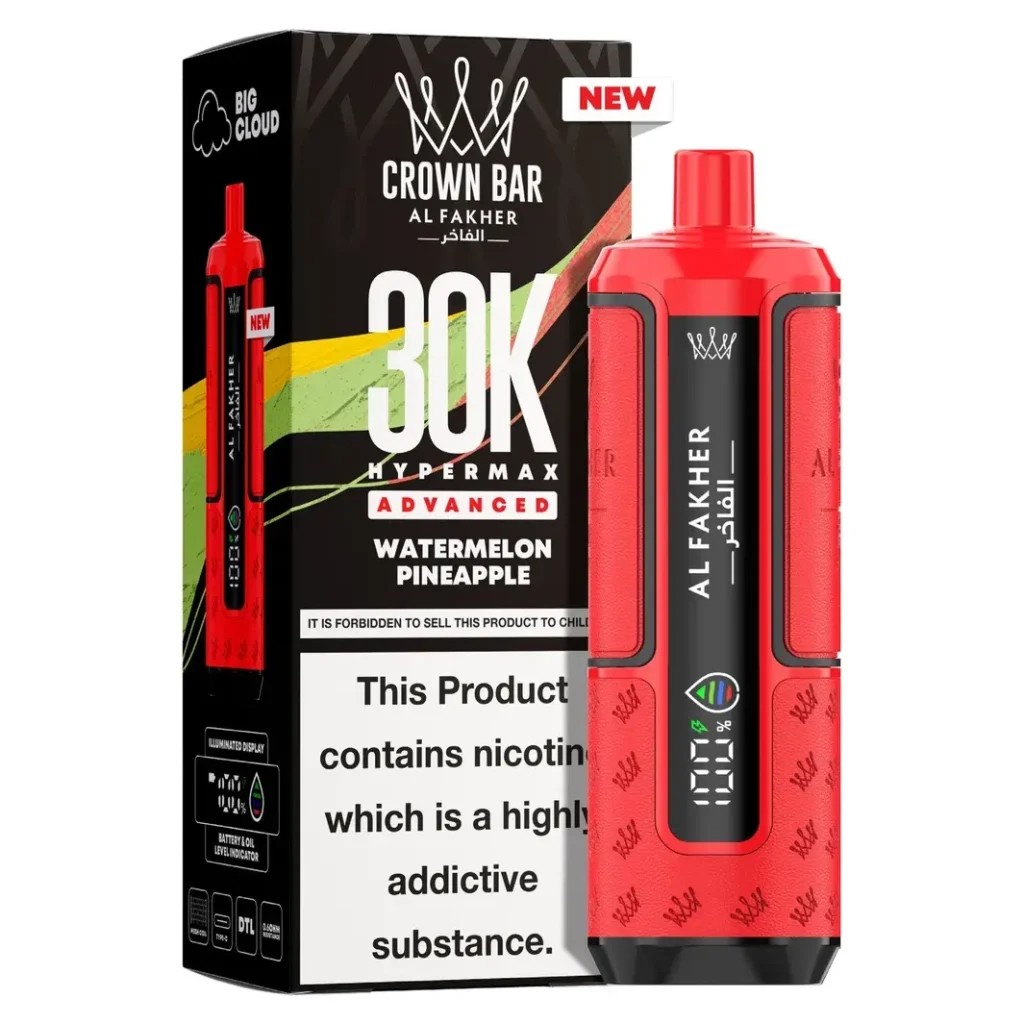 Al Fakher Crown Bar 30K Hyper Max Advanced — Watermelon Pineapple Watermelon Pineapple
