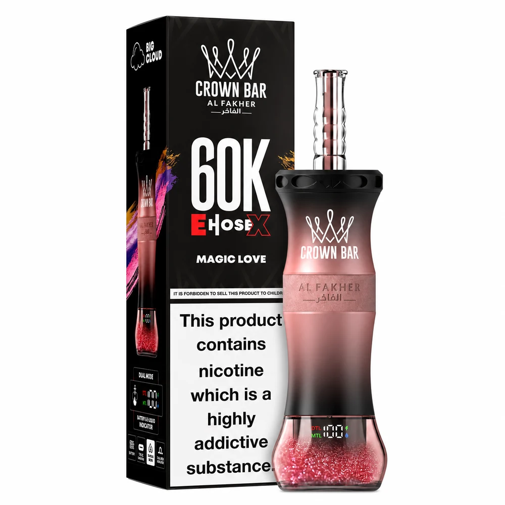Al Fakher Crown Bar 60K E-Hose X — Spearmint Spearmint