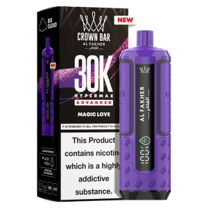 Al Fakher Crown Bar 30K Hyper Max Advanced — Magic Love – produit officiel Al Fakher