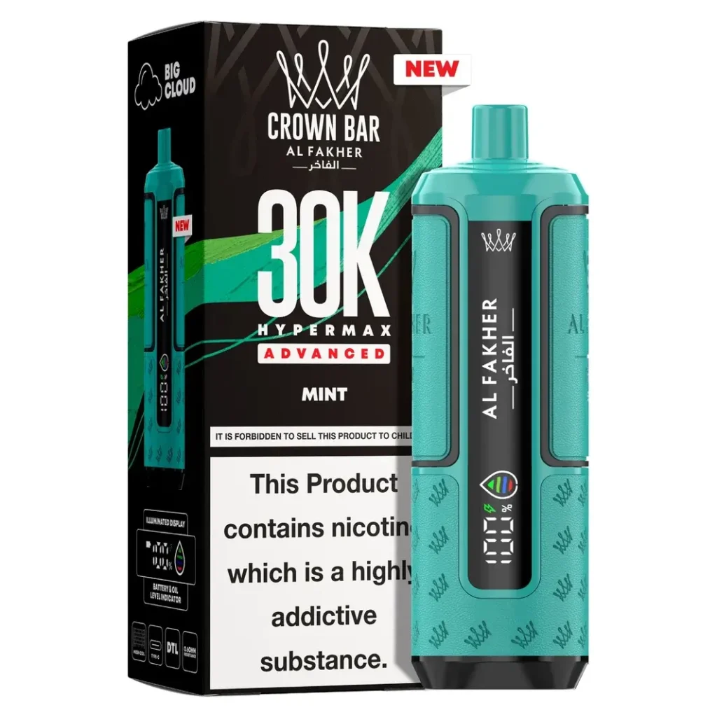 Al Fakher Crown Bar 30K Hyper Max Advanced — Mint Mint
