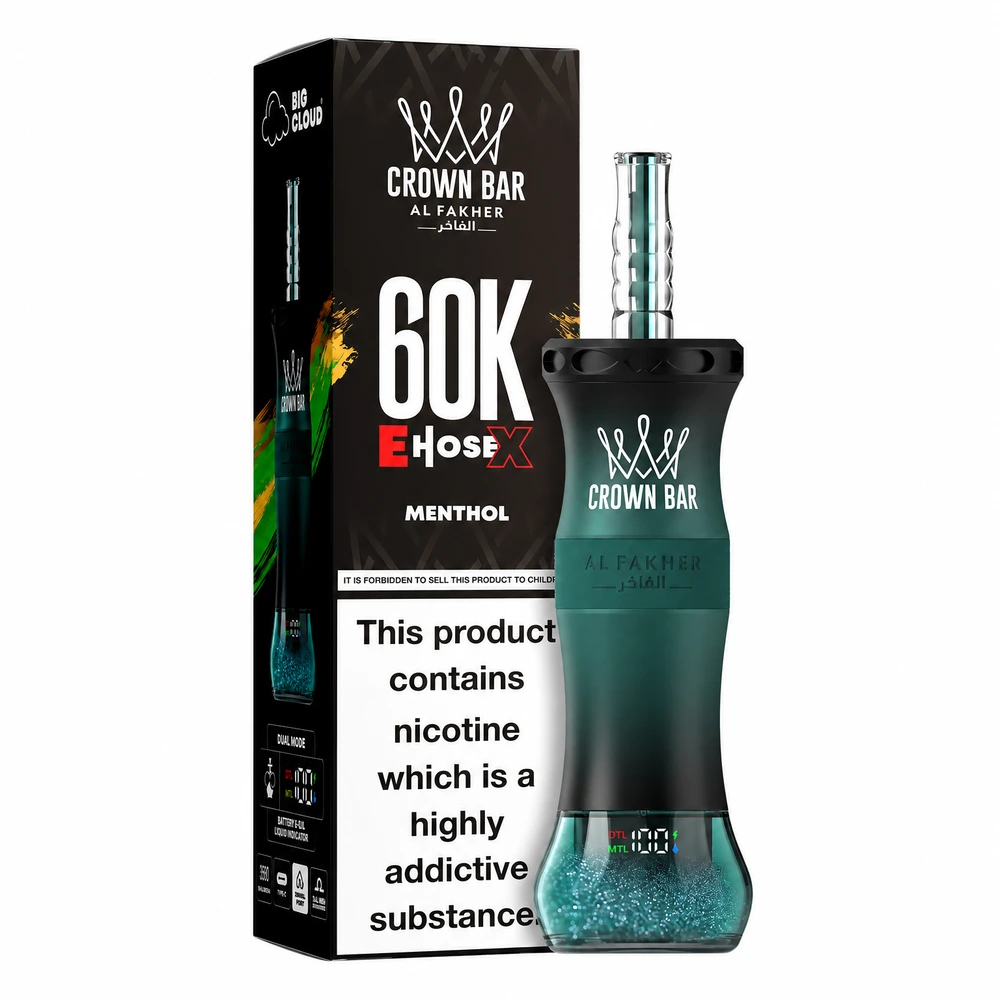 Al Fakher Crown Bar 60K E-Hose X — Watermelon Lime Watermelon Lime