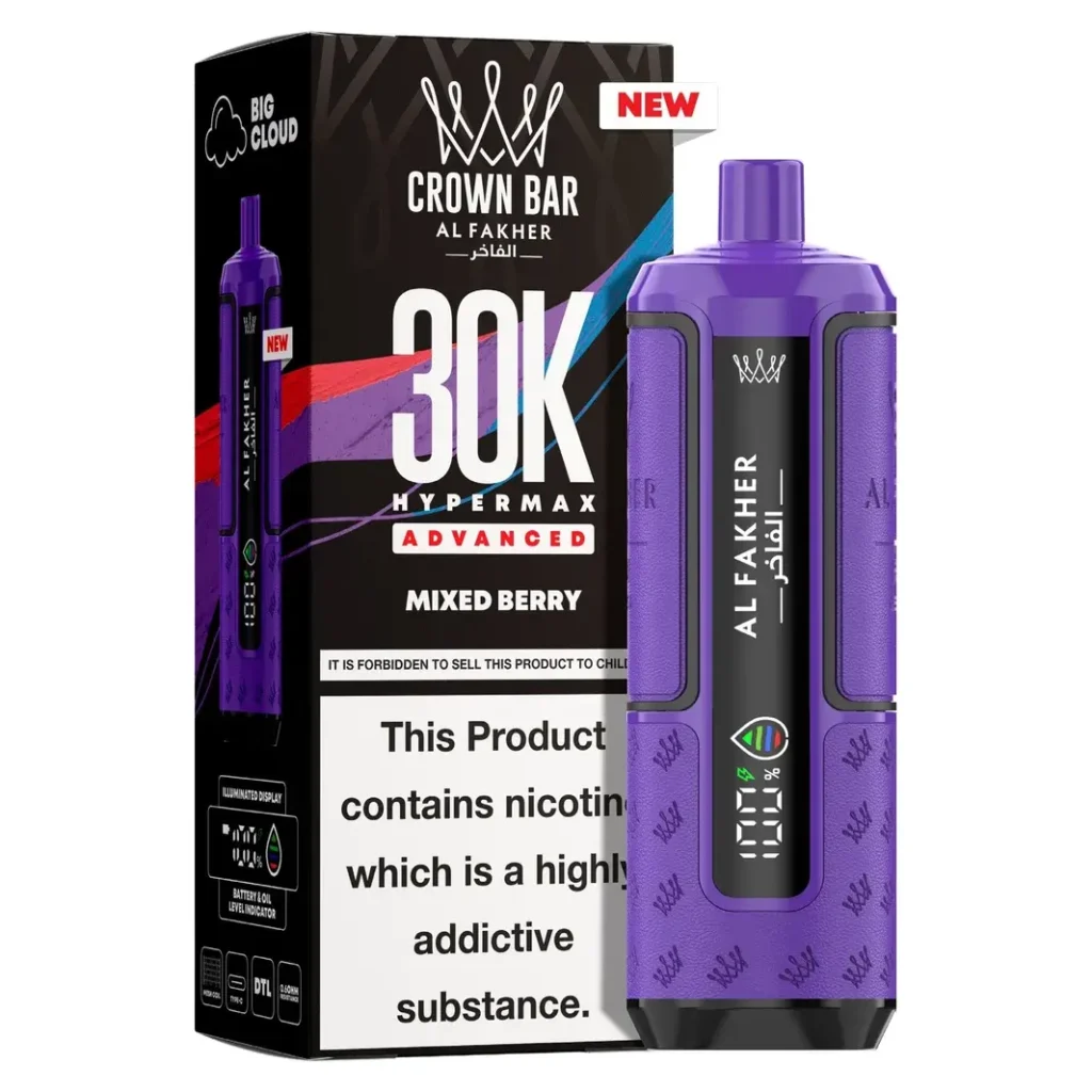 Al Fakher Crown Bar 30K Hyper Max Advanced — Mixed Berry Mixed Berry