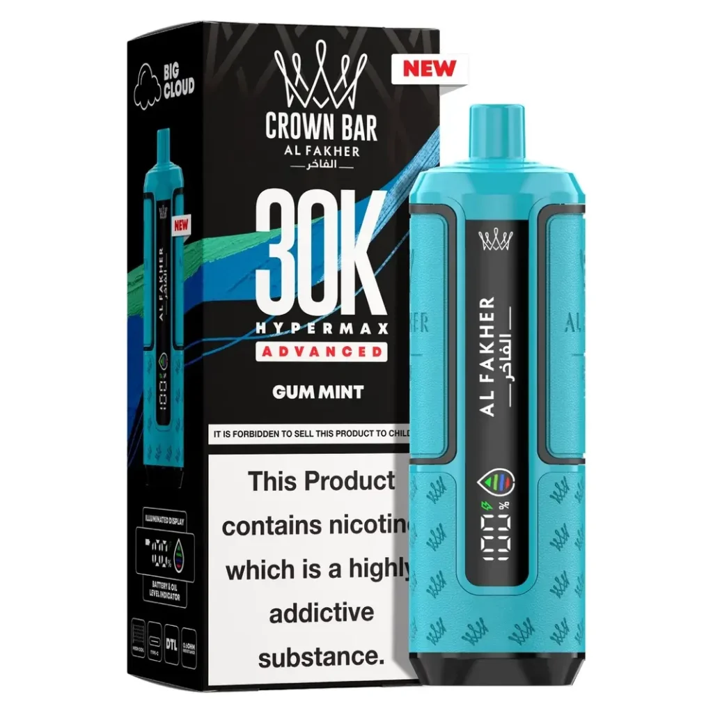 Al Fakher Crown Bar 30K Hyper Max Advanced — Gum Mint Gum Mint