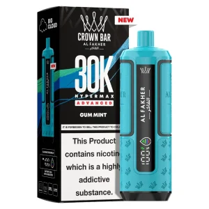 Al Fakher Crown Bar 30K Hyper Max Advanced — Gum Mint – produit officiel Al Fakher