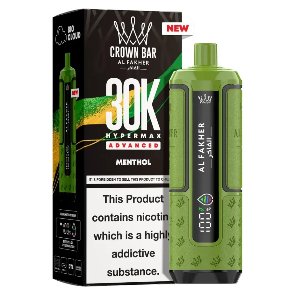 Al Fakher Crown Bar 30K Hyper Max Advanced — Menthol Menthol