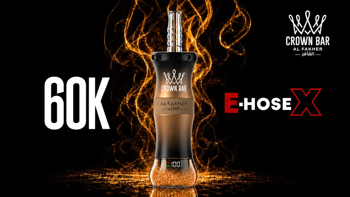 Al Fakher Crown Bar 60K E-Hose X copper-orange