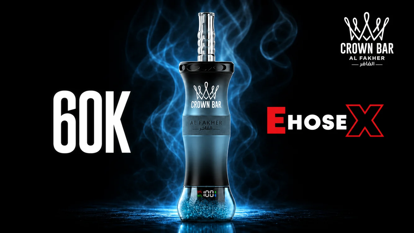 Al Fakher Crown Bar 60K E-Hose X ice-blue