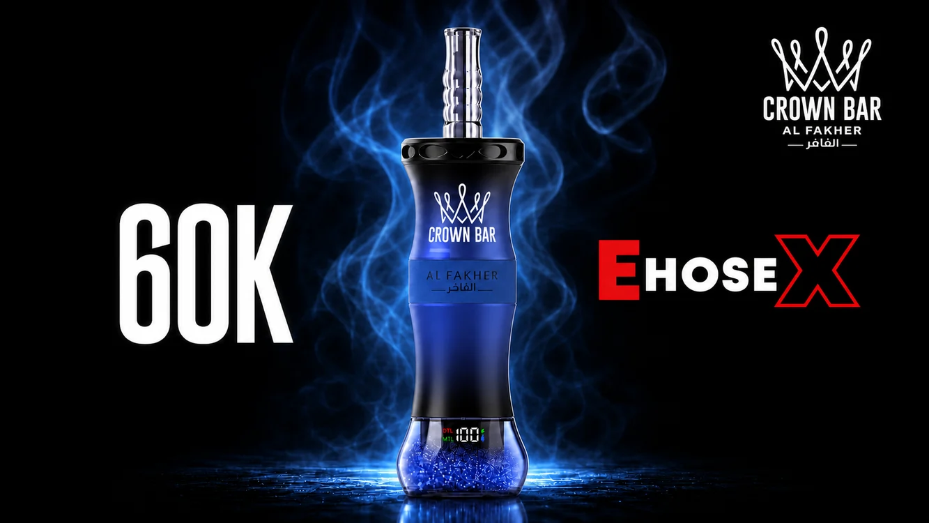 Al Fakher Crown Bar 60K E-Hose X royal-blue