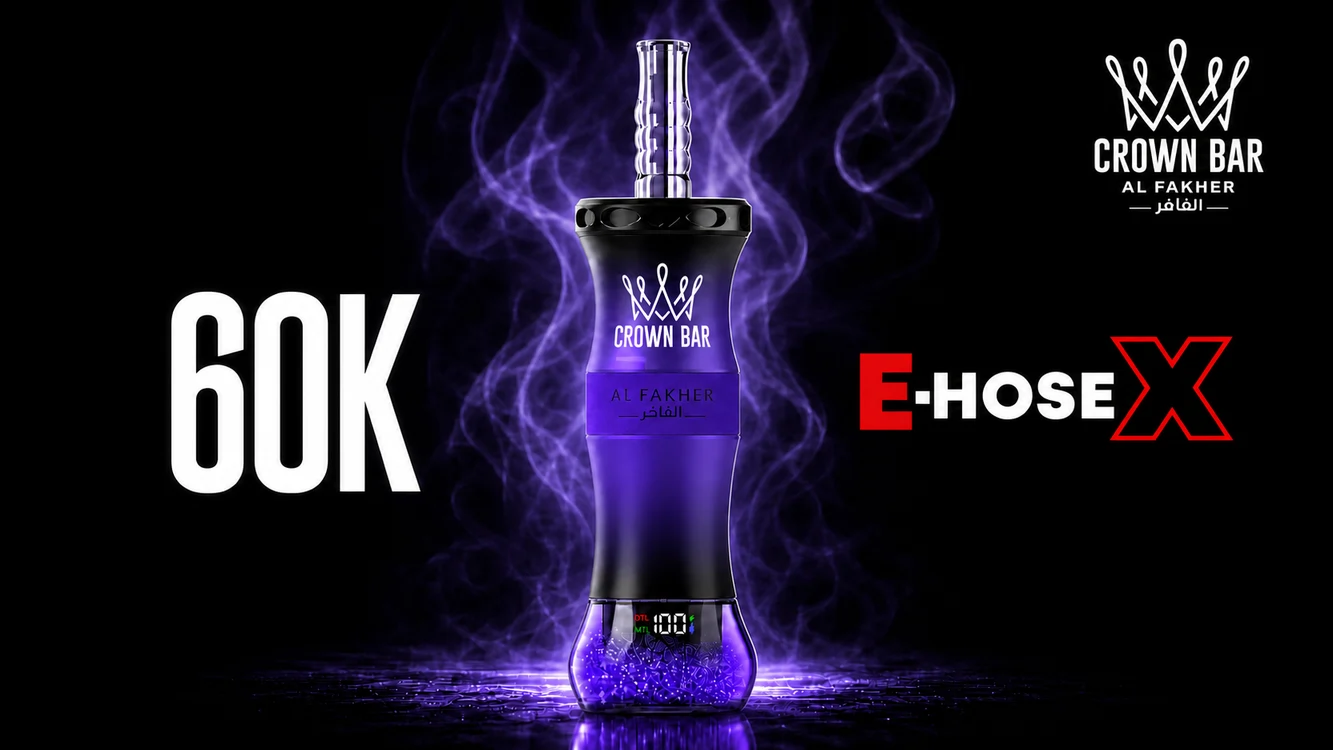 Al Fakher Crown Bar 60K E-Hose X violet-purple