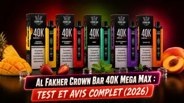 Al Fakher Crown Bar 40K Mega Max test et avis complet