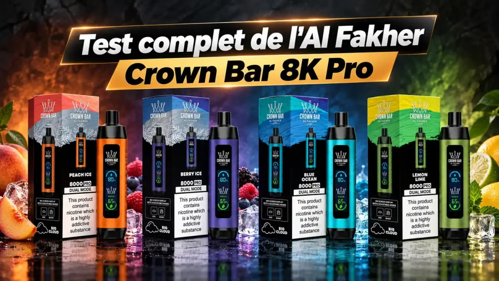 Test complet du Al Fakher Crown Bar 8K Pro